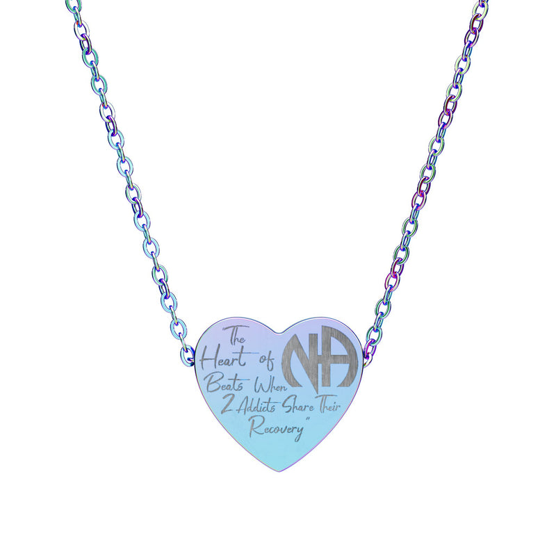 Load image into Gallery viewer, The Heart Of N.A. Engraved Heart Necklace

