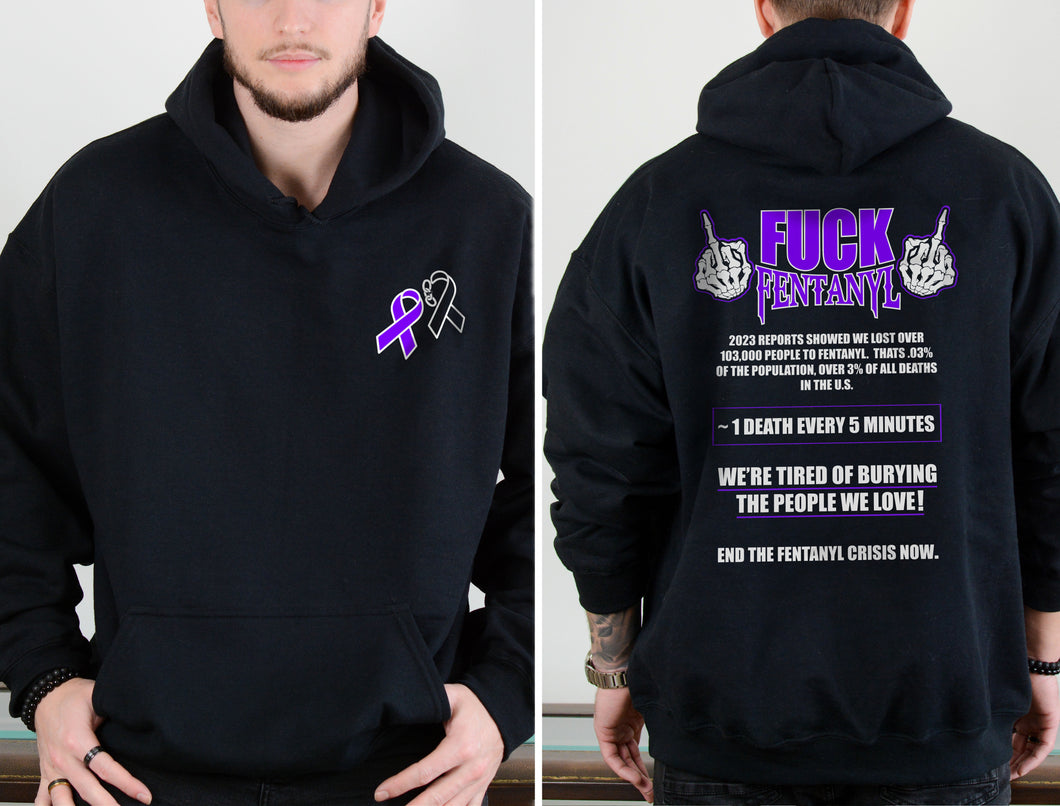 FUCK FENTANYL Unisex Heavy Blend Hooded Pull-Over Sweatshirt