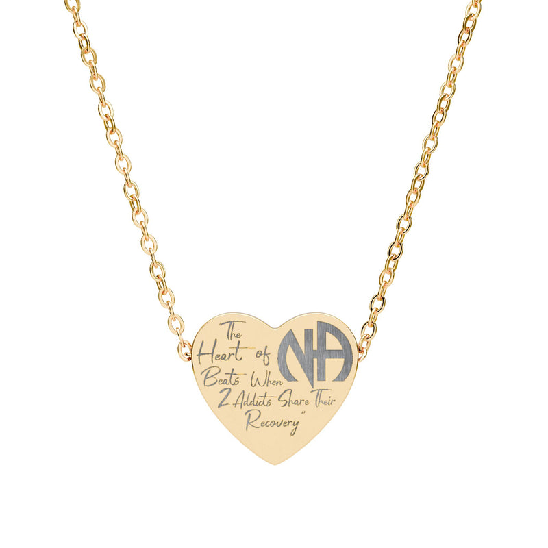 Load image into Gallery viewer, The Heart Of N.A. Engraved Heart Necklace

