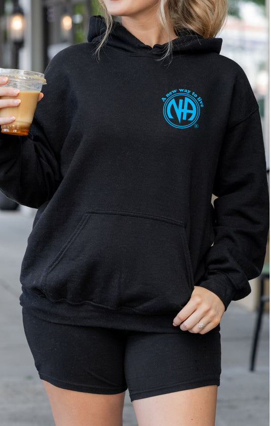 Living My Best Life the NA Way Narcotics Anonymous Unisex Pull -Over Hoodie
