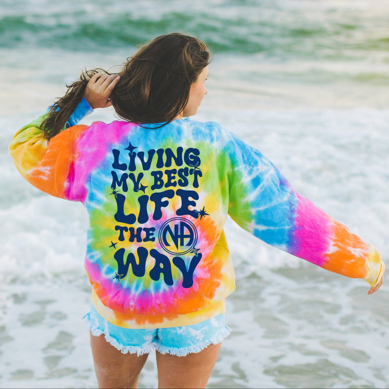 Load image into Gallery viewer, Best Life Tie-Dye Sweatshirt
