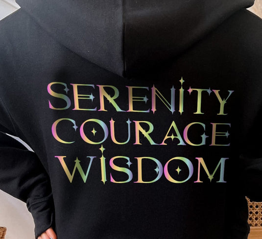 Serenity ~ Courage ~ Wisdom Unisex Women's Full Zipper Hoodie