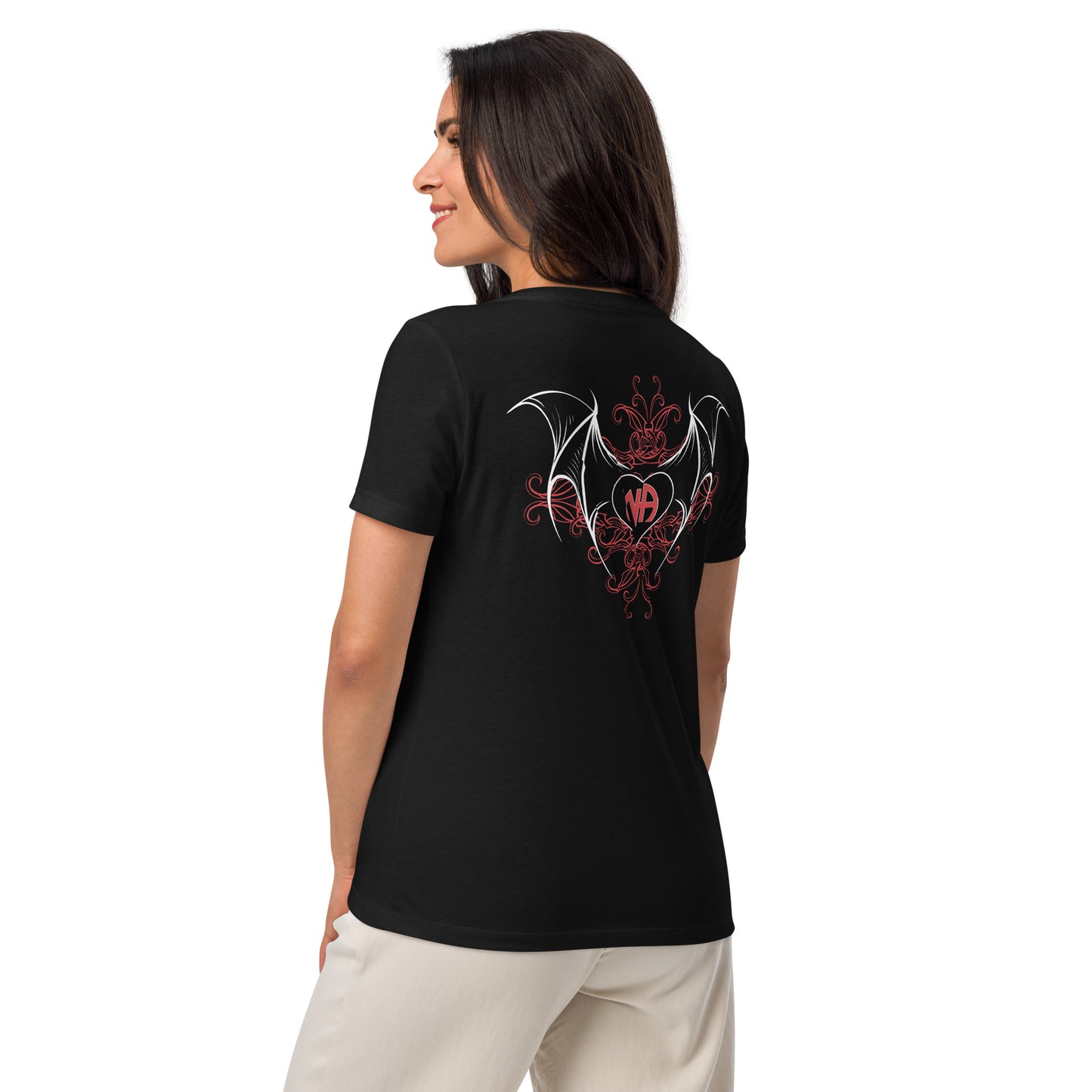 Narcotics Anonymous Devil Wings Women’s relaxed v-neck t-shirt