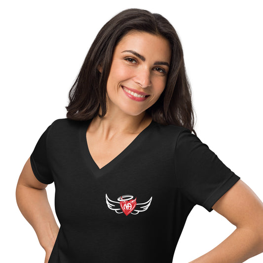 Narcotics Anonymous Devil Wings Women’s relaxed v-neck t-shirt