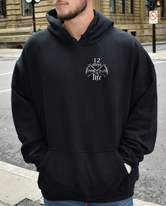 Work the Steps or DIE MF'ER Unisex Men's  Pull-Over Hoodie