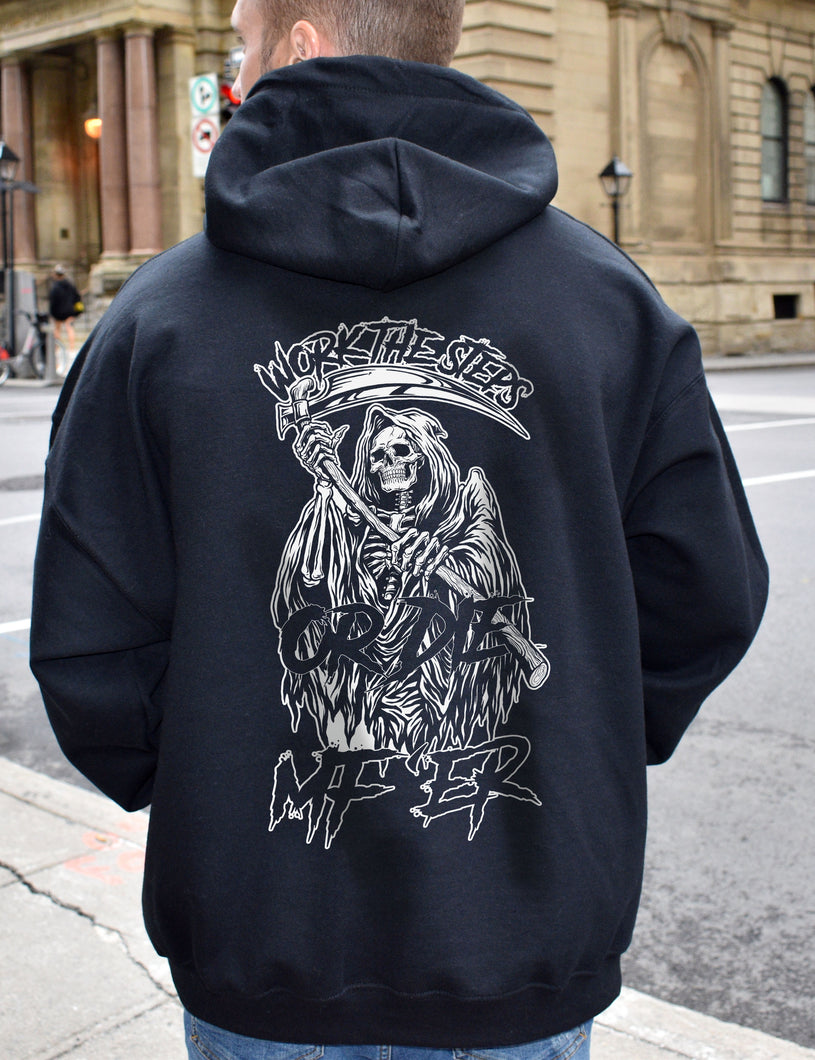 Work the Steps or DIE MF'ER Unisex Men's  Pull-Over Hoodie